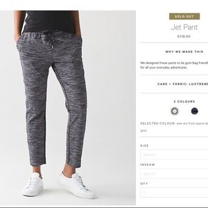 Lululemon Jet pant